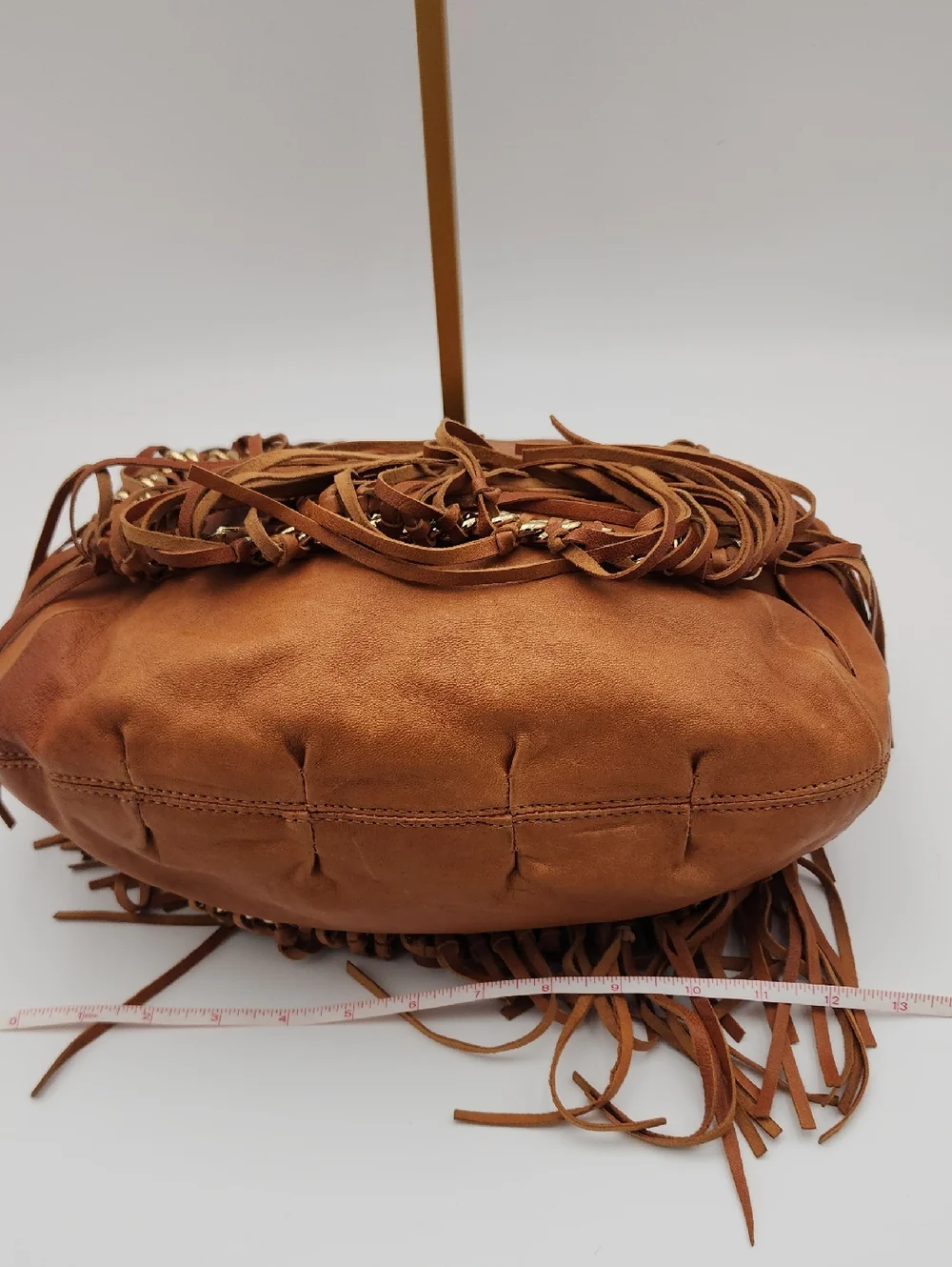 Michael‎ Kors Brown Suede Fringe Hobo Bag